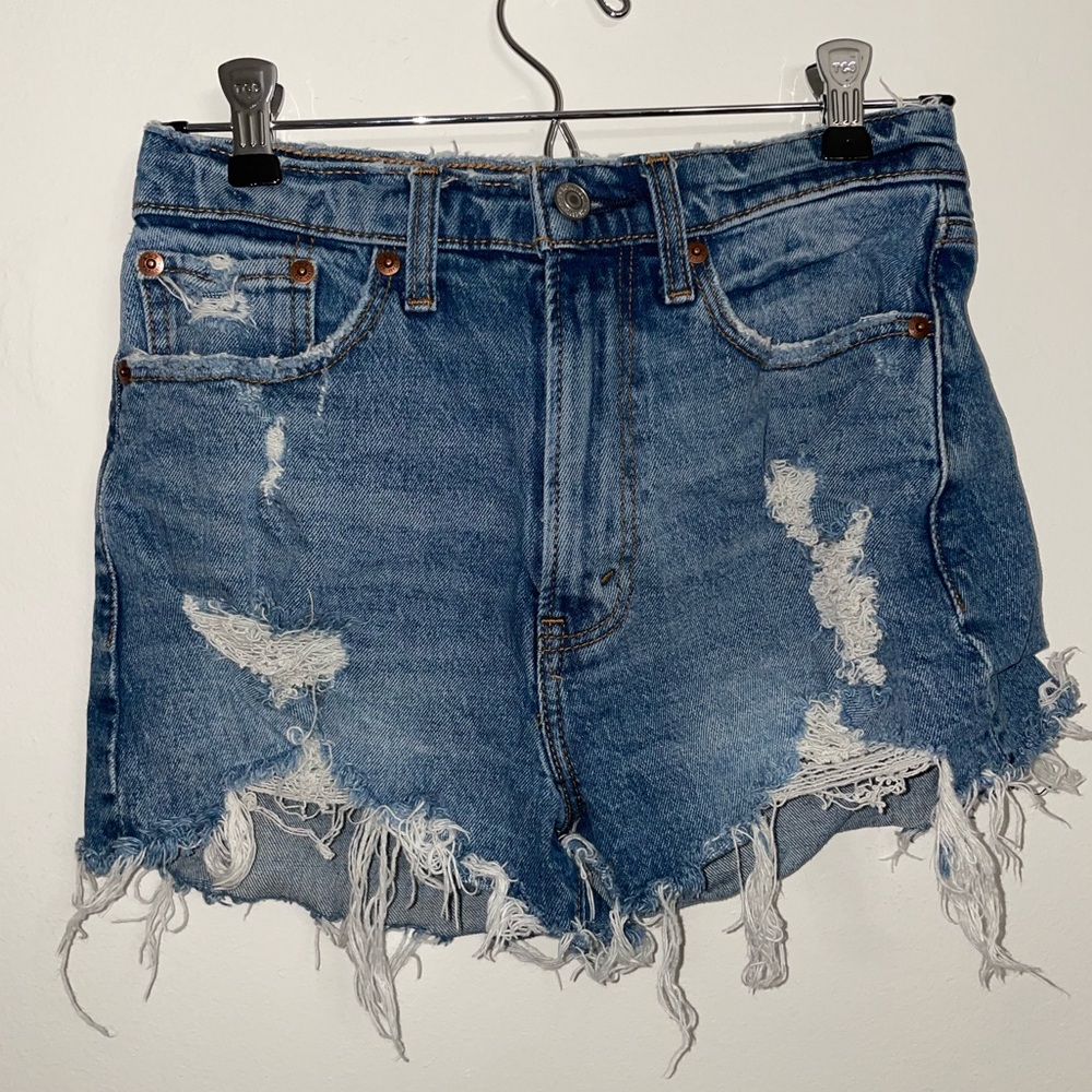 Abercrombie curve love high rise mom short
